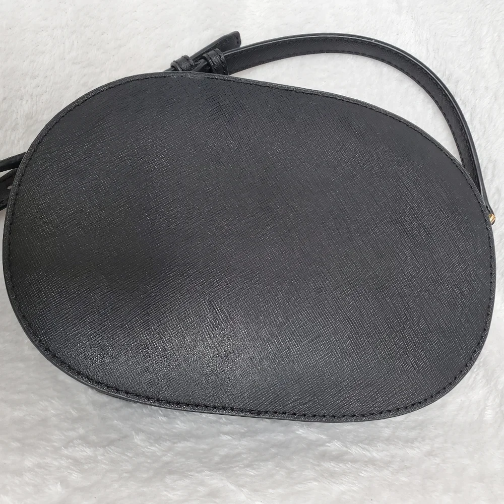 Michael Kors Set Travel Saffiano Leather Crossbody Bag Black - Picture 5 of 13